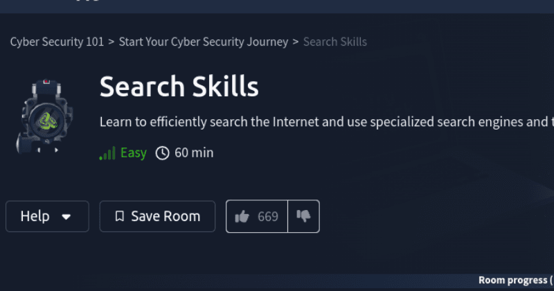 TryHackMe (THM): Search Skills